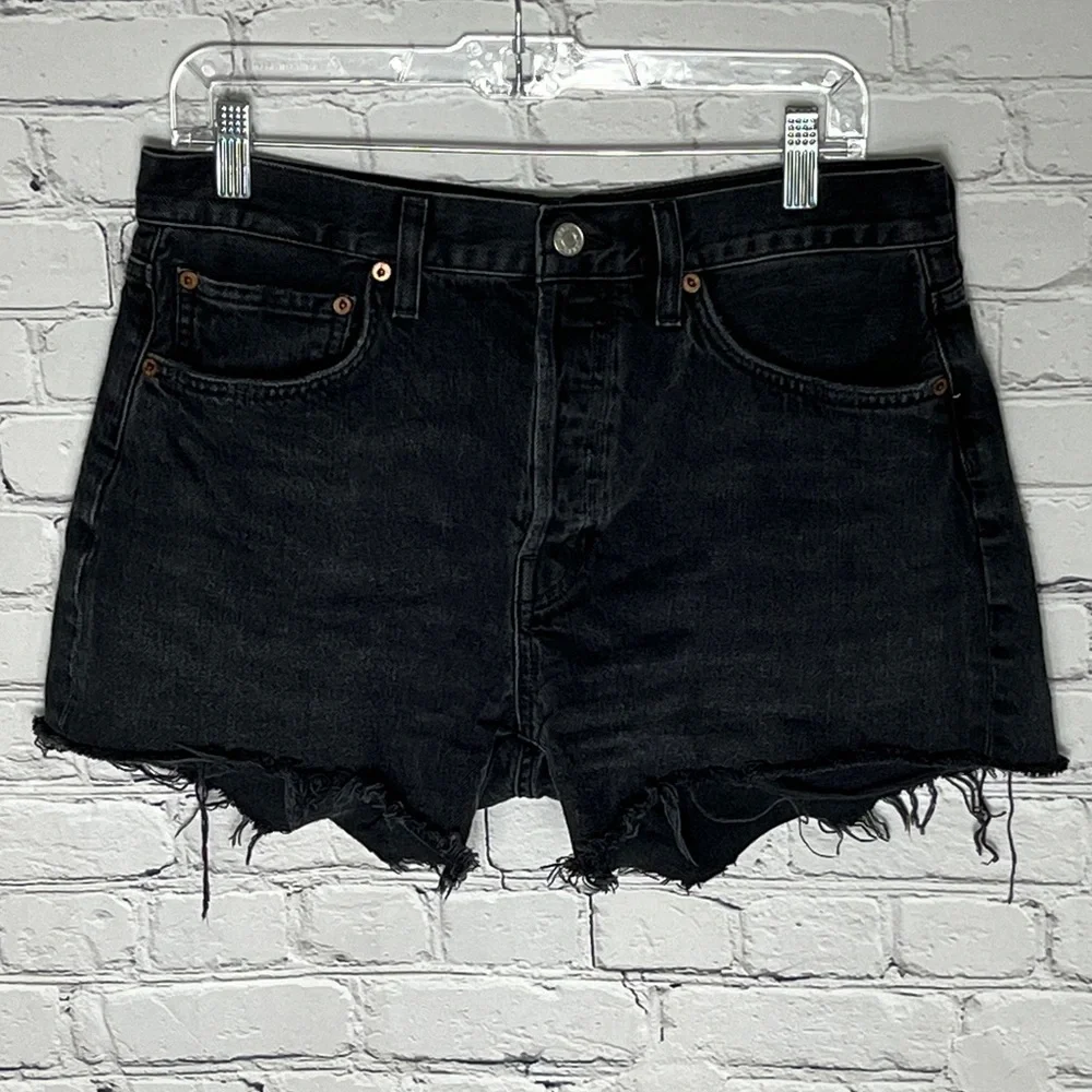 ❤️❤️Final Price Agolde Black Jean Shorts - Picture 1 of 4
